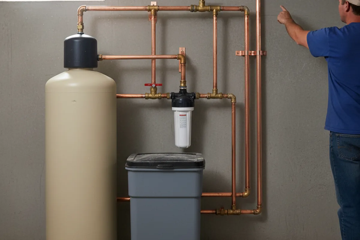 Whole-house water treatment system installed in Kearny