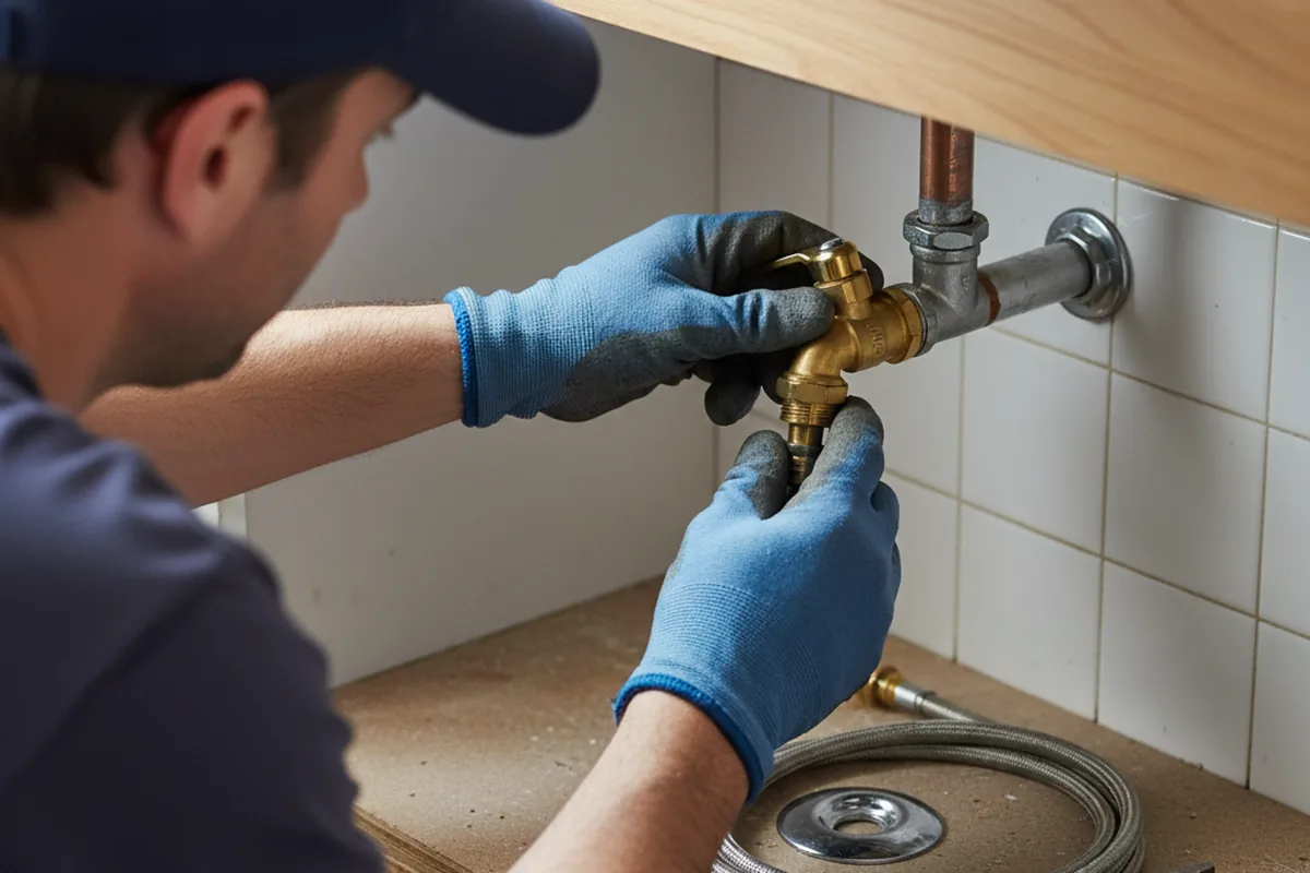 Shutoff valve and fitting work during Faucet and Fixture Repair in Kearny